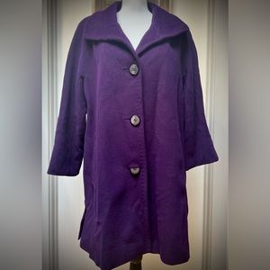 Ellen Tracy Wool Angora Coat